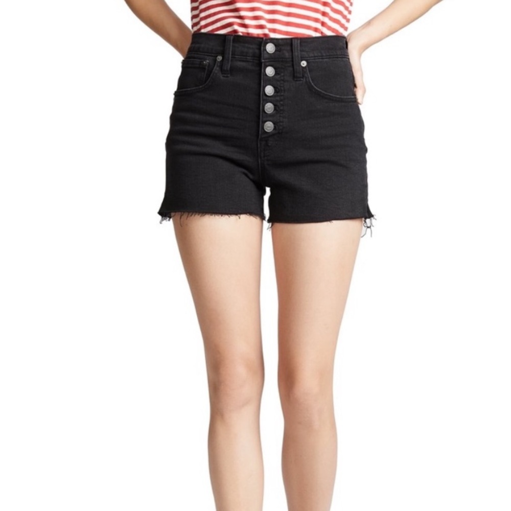 Madewell Dark Wash High Rise Button Up Jeans